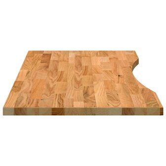 Bureaublad rechthoekig 100x50x2,5 cm eikenhout lichtbruin 6