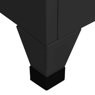 Lockerkast 38x45x180 cm staal zwart 7