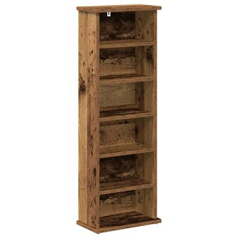Cd-kast Oud hout 60 x 17 x 92 cm Bewerkt hout 2