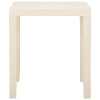 Tuintafel 79x65x72 cm kunststof wit 3