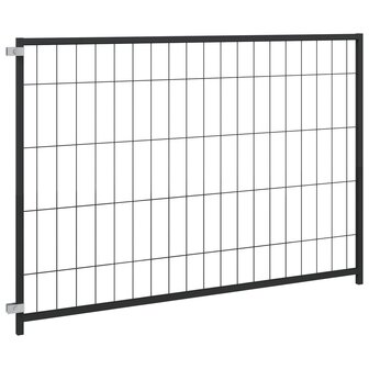 Hondenkennel 300x100x70 cm staal zwart 2