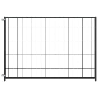 Hondenkennel 300x100x70 cm staal zwart 4