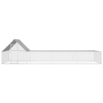 Kippenren 8x2x2 m gegalvaniseerd staal 4