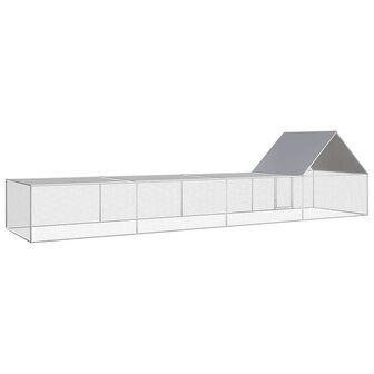 Kippenren 8x2x2 m gegalvaniseerd staal 6