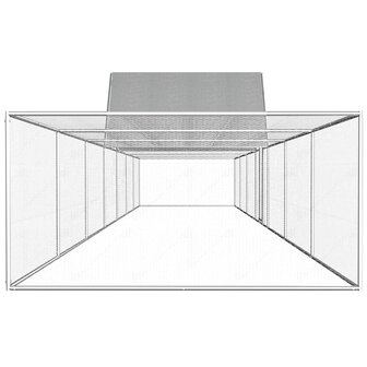 Kippenren 14x2x2 m gegalvaniseerd staal 3