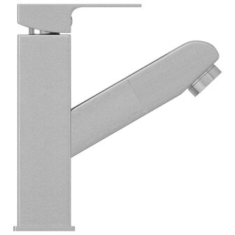 Wastafelkraan met uittrekfunctie 157x172 mm zilverkleurig 4