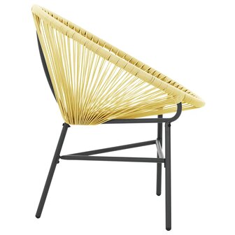 Tuinstoel Acapulco poly rattan beige 5
