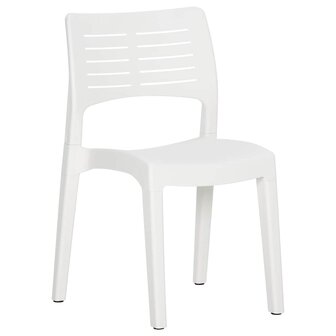 Tuinstoelen 2 st polypropeen wit 3