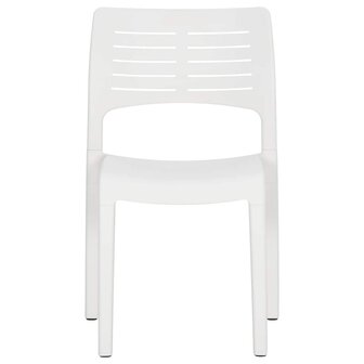 Tuinstoelen 2 st polypropeen wit 4