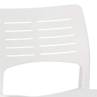 Tuinstoelen 2 st polypropeen wit 8