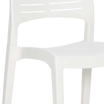 Tuinstoelen 2 st polypropeen wit 9
