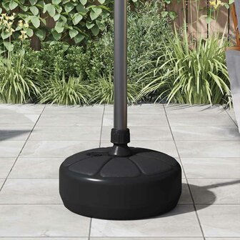 Parasolvoet gevuld met zand/water 15 L zwart 3