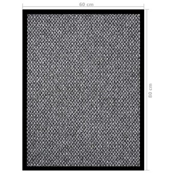Deurmat 60x80 cm grijs 6