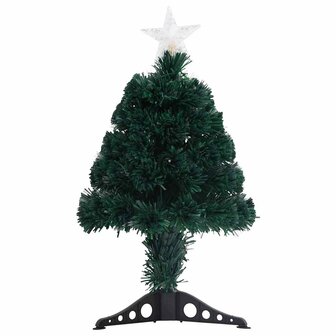 Kunstkerstboom met standaard en LED 64 cm glasvezel 2