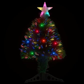 Kunstkerstboom met standaard en LED 64 cm glasvezel 3