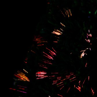 Kunstkerstboom met standaard en LED 64 cm glasvezel 5