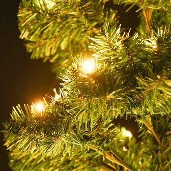 Kunstkerstboom met verlichting en standaard 150 cm PVC groen 5