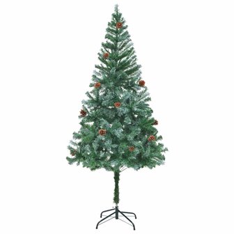 Kunstkerstboom met dennenappels 180 cm 1