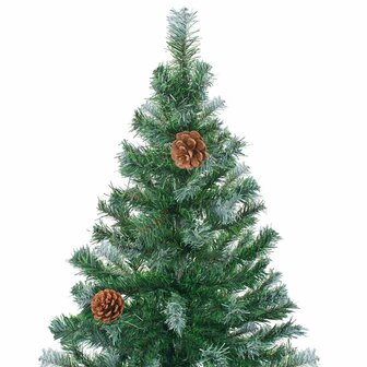 Kunstkerstboom met dennenappels 180 cm 3