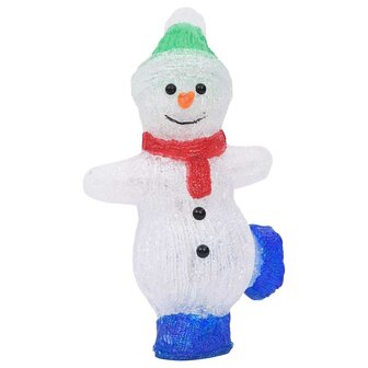 Kerstfiguur sneeuwman LED binnen en buiten 30 cm acryl 4