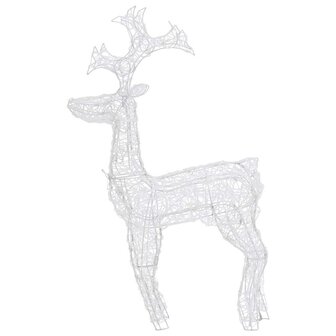 Kerstversiering rendier 90 LED&amp;apos;s 60x16x100 cm acryl 6