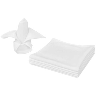 Servetten wit 25 stuks 50 x 50 cm 1