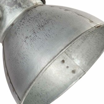 Wandlamp industrieel E27 65x25 cm zilverkleurig 9