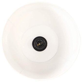 Vloerlamp E27 massief mangohout wit 8