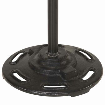 Vloerlamp met 2 lampenkappen E27 gietijzer messingkleurig 8