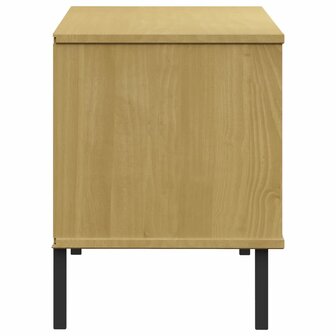 Schoenenrek met metalen poten OSLO 106x35x45cm grenenhout bruin 5