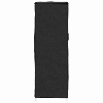 Schoenenkast 60x30x90 cm stof zwart 6
