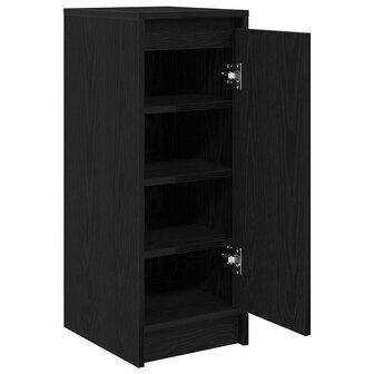 Schoenenkast 29,5x34x76 cm spaanplaat zwart eikenkleurig 5