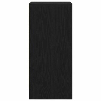 Schoenenkast 29,5x34x76 cm spaanplaat zwart eikenkleurig 7