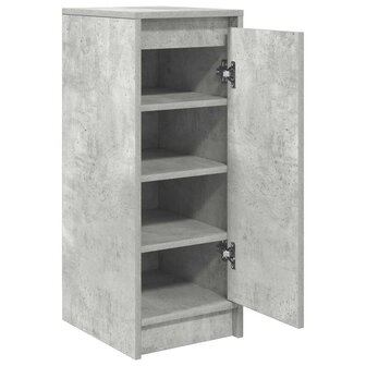 Schoenenkast 29,5x34x76 cm bewerkt hout betongrijs 5