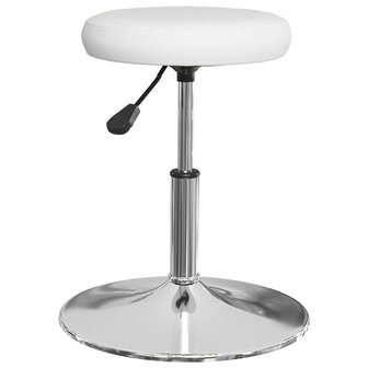 Eetkamerstoelen 2 st kunstleer wit 3
