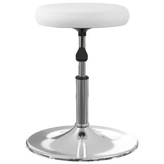 Eetkamerstoelen 2 st kunstleer wit 4