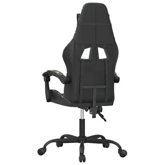 Gamestoel draaibaar kunstleer zwart en camouflage 5