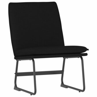 Loungestoel 52x75x76 cm stof zwart 2