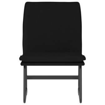 Loungestoel 52x75x76 cm stof zwart 3