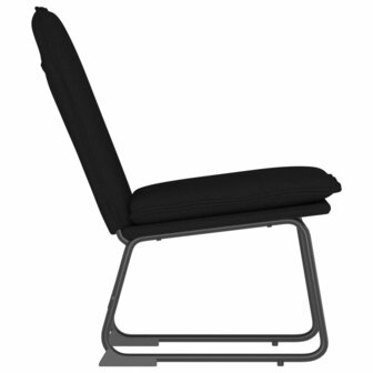 Loungestoel 52x75x76 cm stof zwart 4