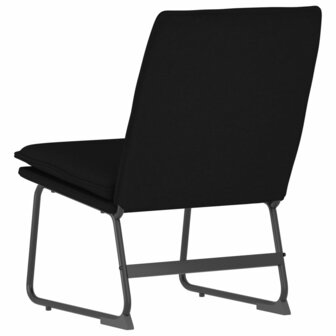 Loungestoel 52x75x76 cm stof zwart 5
