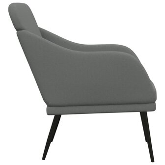 Fauteuil 63x76x80 cm stof donkergrijs 4