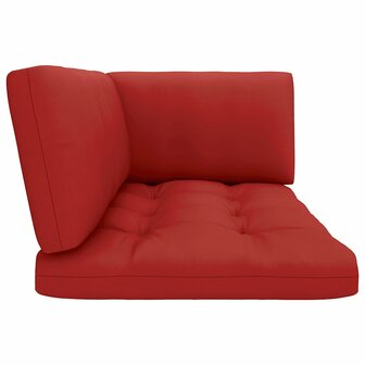 Tweezitsbank pallet met kussens zwart ge&iuml;mpregneerd grenenhout 8