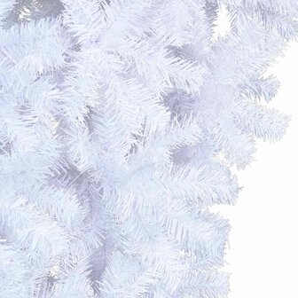 Kunstkerstboom met standaard omgekeerd 120 cm wit 3