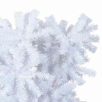 Kunstkerstboom met standaard omgekeerd 120 cm wit 4