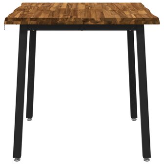 Live Edge Eettafel 70 x 70 x 75 cm Massief Acaciahout 3