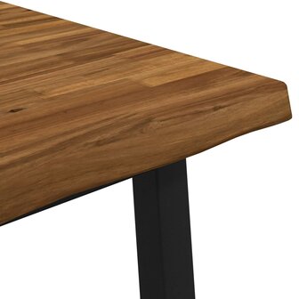 Live Edge Eettafel 70 x 70 x 75 cm Massief Acaciahout 5