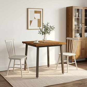 Vierkante Eettafel 60 x 55 x 75 cm Massief Acaciahout 1