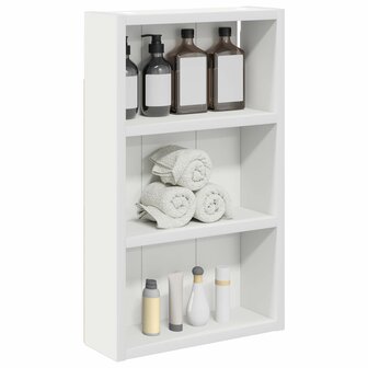 Badkamerwandkast Wit 30 x 10 x 50 cm Geconstrueerd hout 3