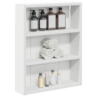 Badkamerwandkast Wit 40 x 10 x 50 cm Geconstrueerd hout 3